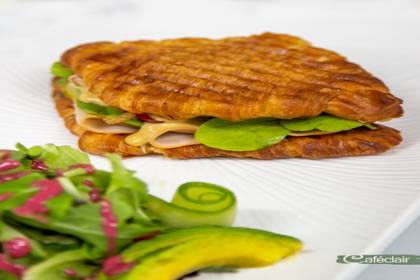 Smashed Turkey And Cheese Croissant