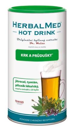 HERBALMED HotDrink Dr.Weiss Throat and Bronchi 180g + Vitamin C