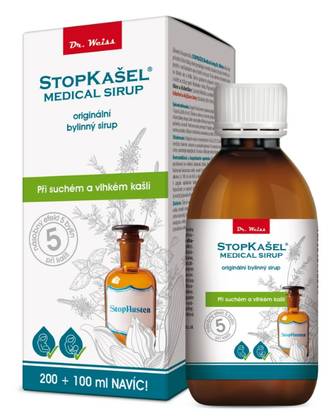 STOPKAŠEL Medical Syrup Dr. Weiss 200+100ml EXTRA