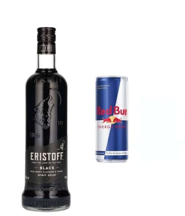Eristoff Black Vodka 70cl+ 1 Redbull
