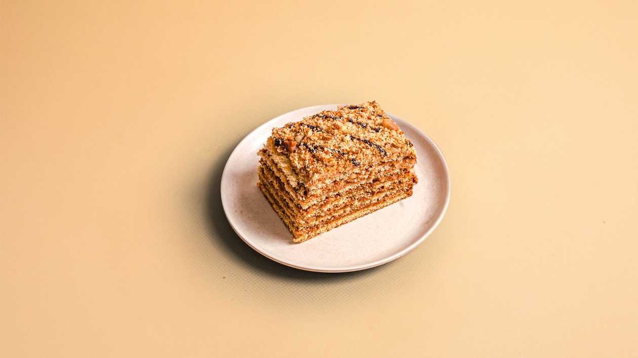 Honey Walnut Cake (V)