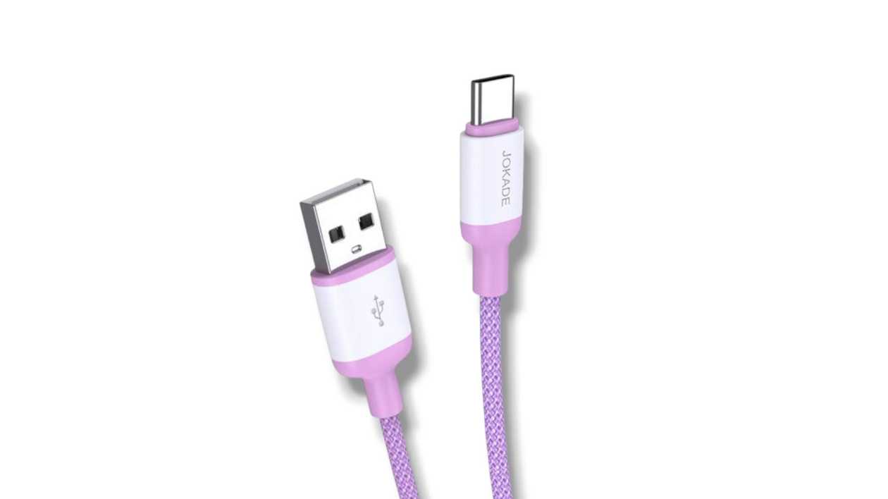 Jokade JA014, USB - Type C Cable, Pink, 6921042125961