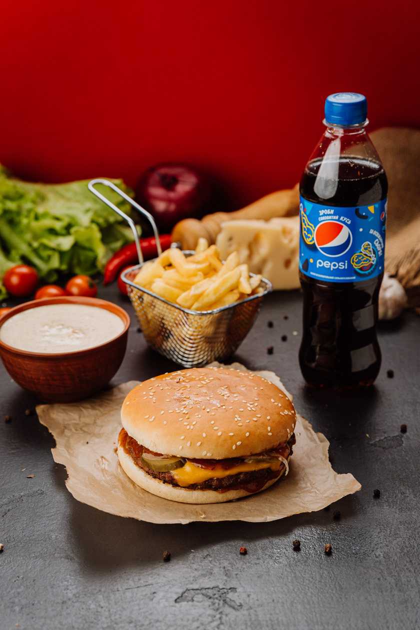 Cheesy Burger Menu