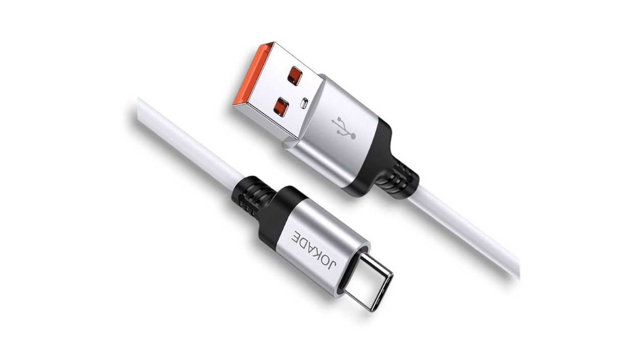 Jokade JA022, USB to Type-C Cable, White, 6921042128412