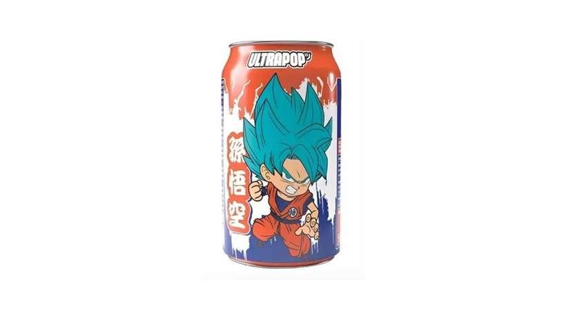 Soft Drink ULTRA POP DRAGON BALL SUPER GOKU (STRAWBERRY BANANA), 330ml