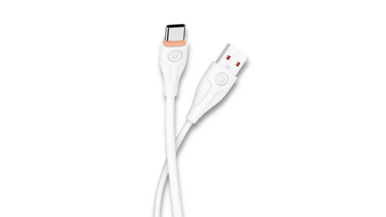 Euroacs Y21, 2 meter, USB to Type-C Cable, White, 7207228240222