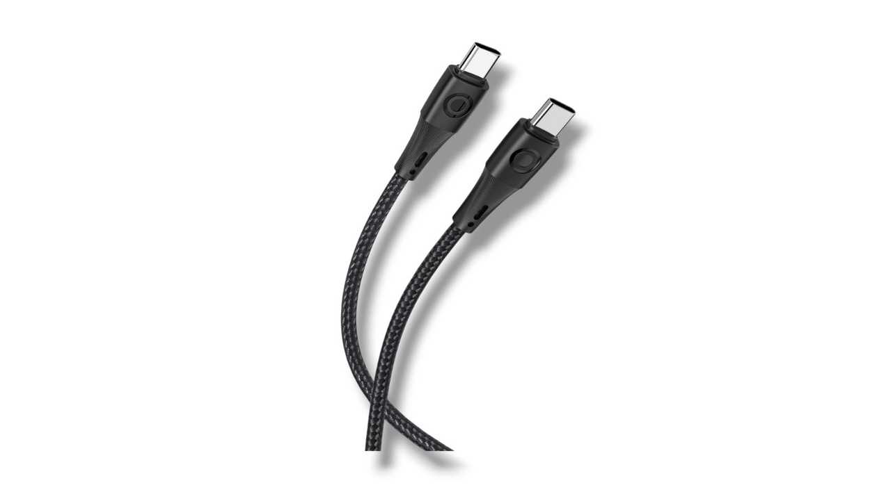 Euroacs EU-Y12, Type C to Type C 45W Cable, Black, 7207158101242