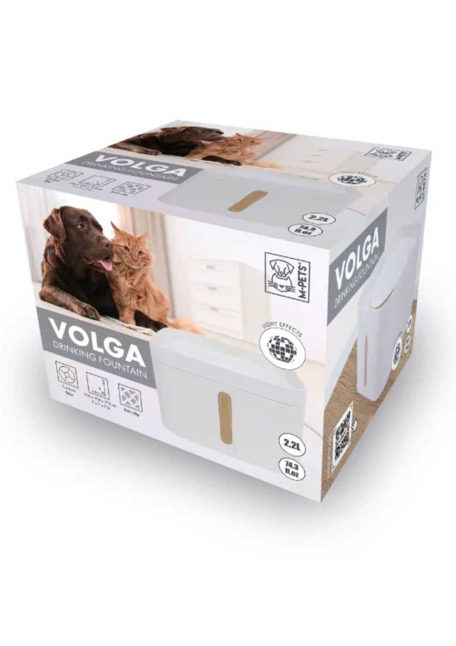 M-Pets Volga 2.2 L Automatic Pet Fountain with Filter