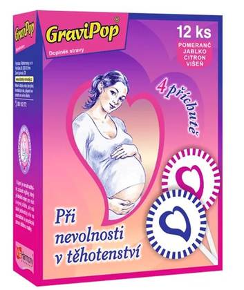 VITAHARMONY GRAVIPOP 12PCS PREGNANCY NAUSEA MIX