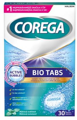 Corega Bio Tabs Denture Cleanser Tablets 30pcs