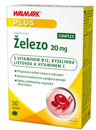 Walmark Iron 20mg 30 tablets