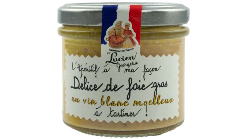 Delikates foie gras z łagodnym białym winem 100g