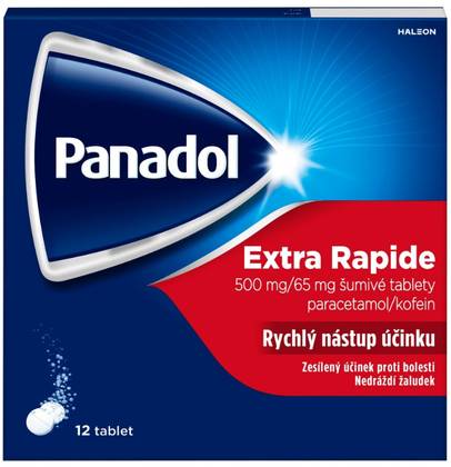 Panadol Extra Rapid 500mg/65mg 12 Effervescent Tablets
