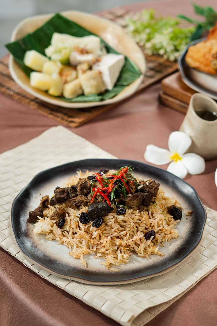 Goat Pilau with Salsa