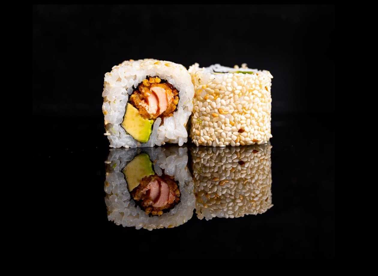 California Tempura salmon, 8 pcs