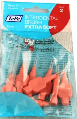 TePe Extra Soft Toothbrush 2 Red 8 pcs