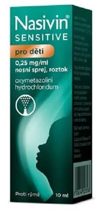 Nasivin Sensitive for Children 0.25mg/ml 10ml Nasal Spray