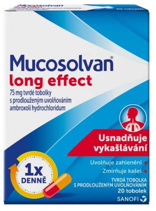 MUCOSOLVAN LONG EFFECT 75 mg 20 capsules