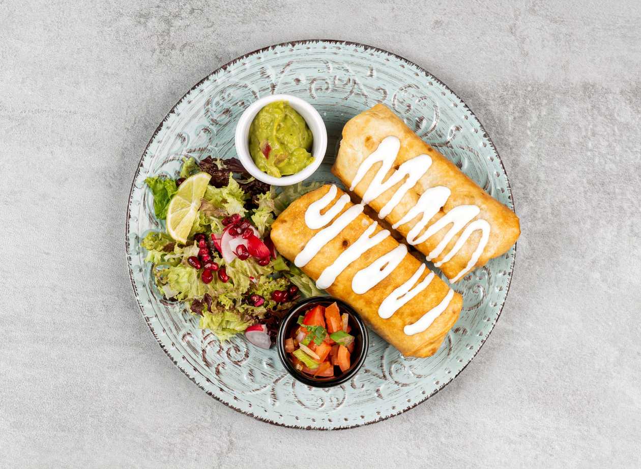 Chimichangas con Pollo