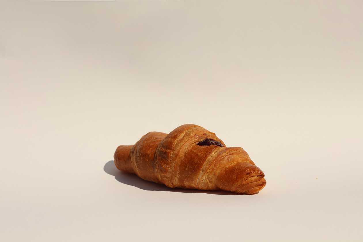 Croissant with Cherry Jam