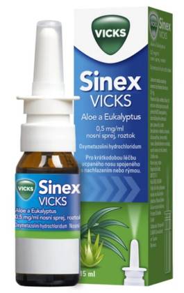 SINEX VICKS ALOE AND EUCALYPTUS 0.5 MG/ML 10 ML NASAL SPRAY