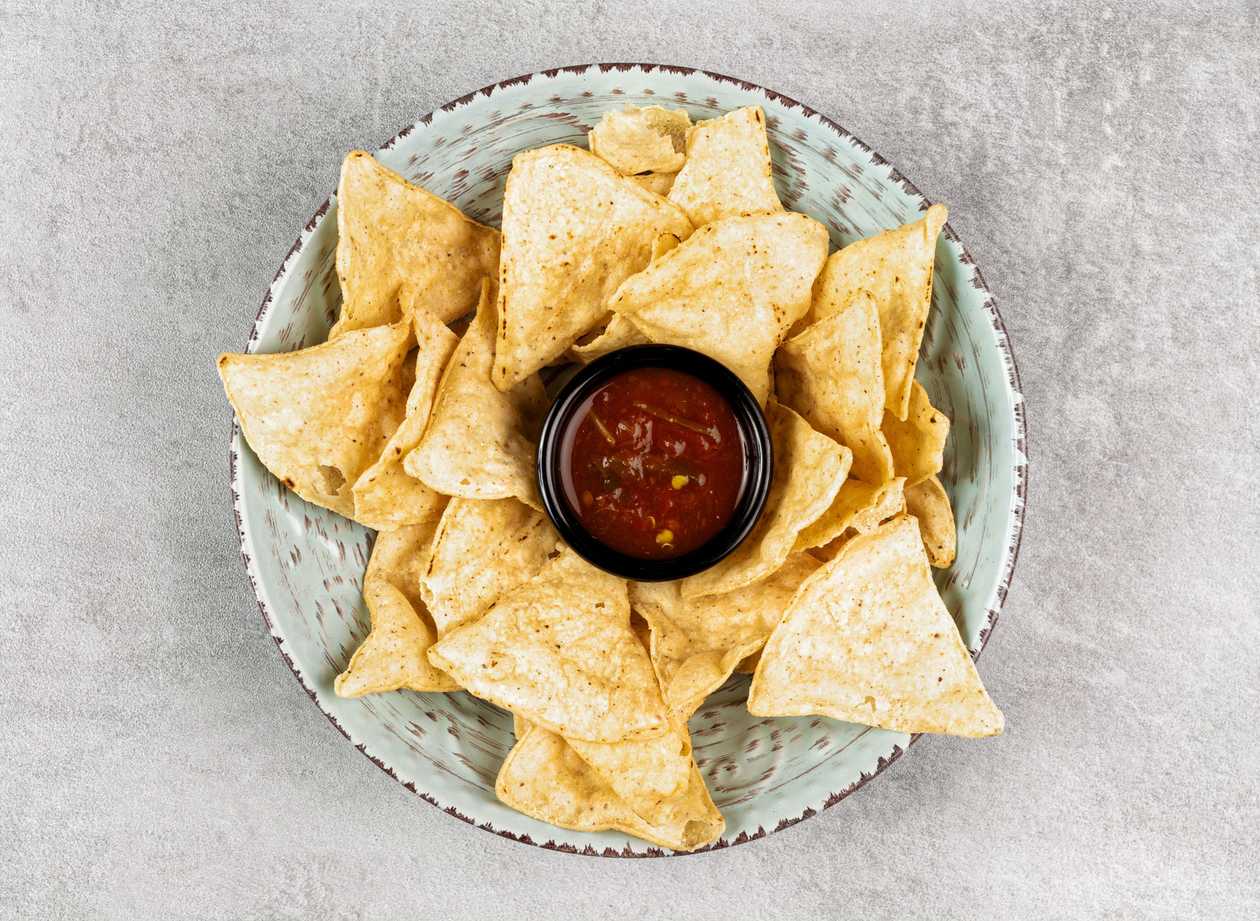 Nachos con Salsa Pico de Gallo