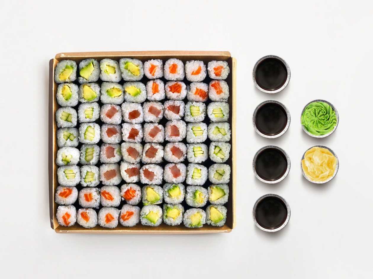 Simple Maki box, 64 pcs