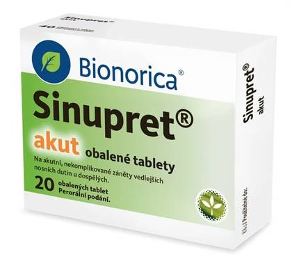 SINUPRET ACUTE 160 mg 20 tablets