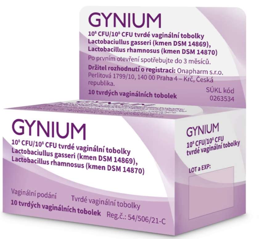 GYNIUM 1X10^8CFU/1X10^8CFU Vaginal Hard Capsules 10