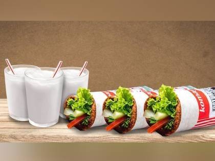 3 Ultra mega dürüm + 3 ayran