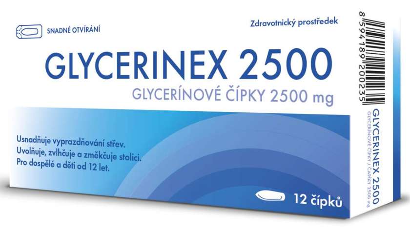 Glycerinex 2500 Suppositories 12 Suppositories