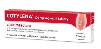 COTYLENA 100 mg vaginal uncoated tablets 6