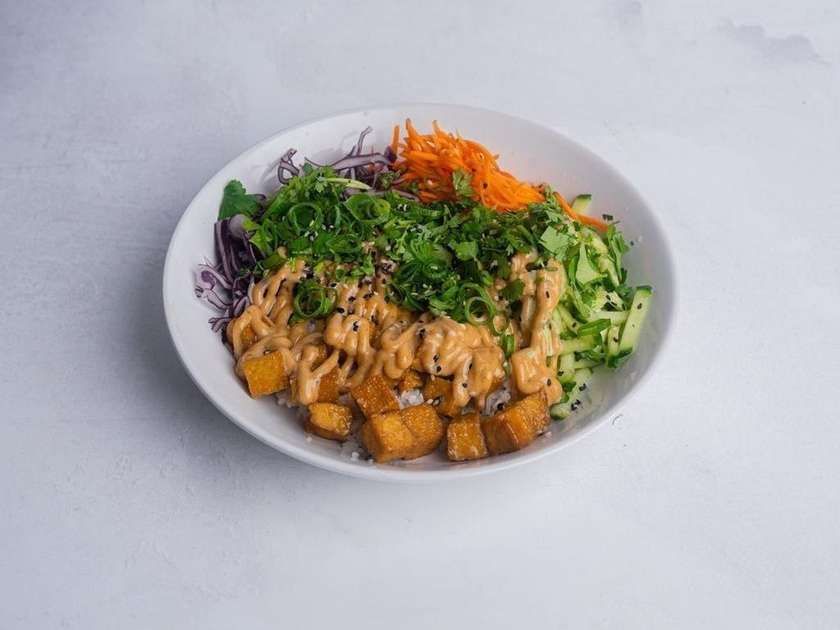 Tofu rice bowl