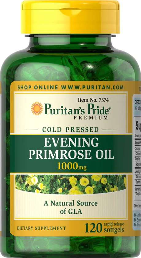 Puritan's Pride Evening Primrose Oil 1000mg Softgels