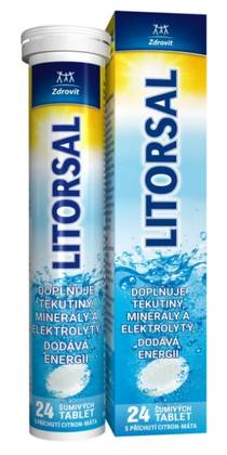 Litorsal Effervescent Tablets Lemon-Mint 24 pcs