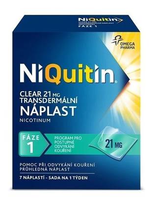 NIQUITIN CLEAR 21MG/24H, 7 transdermal patches