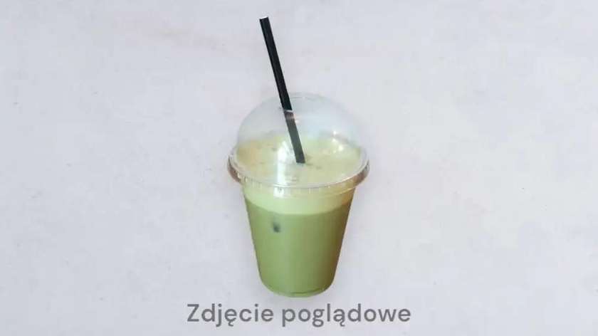 Matcha Iced Latte z liczi