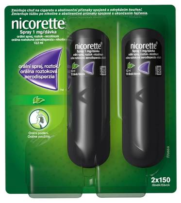 NICORETTE SPRAY 1MG/DOSE oral spray, solution 2X13.2 ml