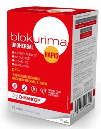 Blokurima Uroherbal Rapid 2g D-mannose Sachets 10x2.3g