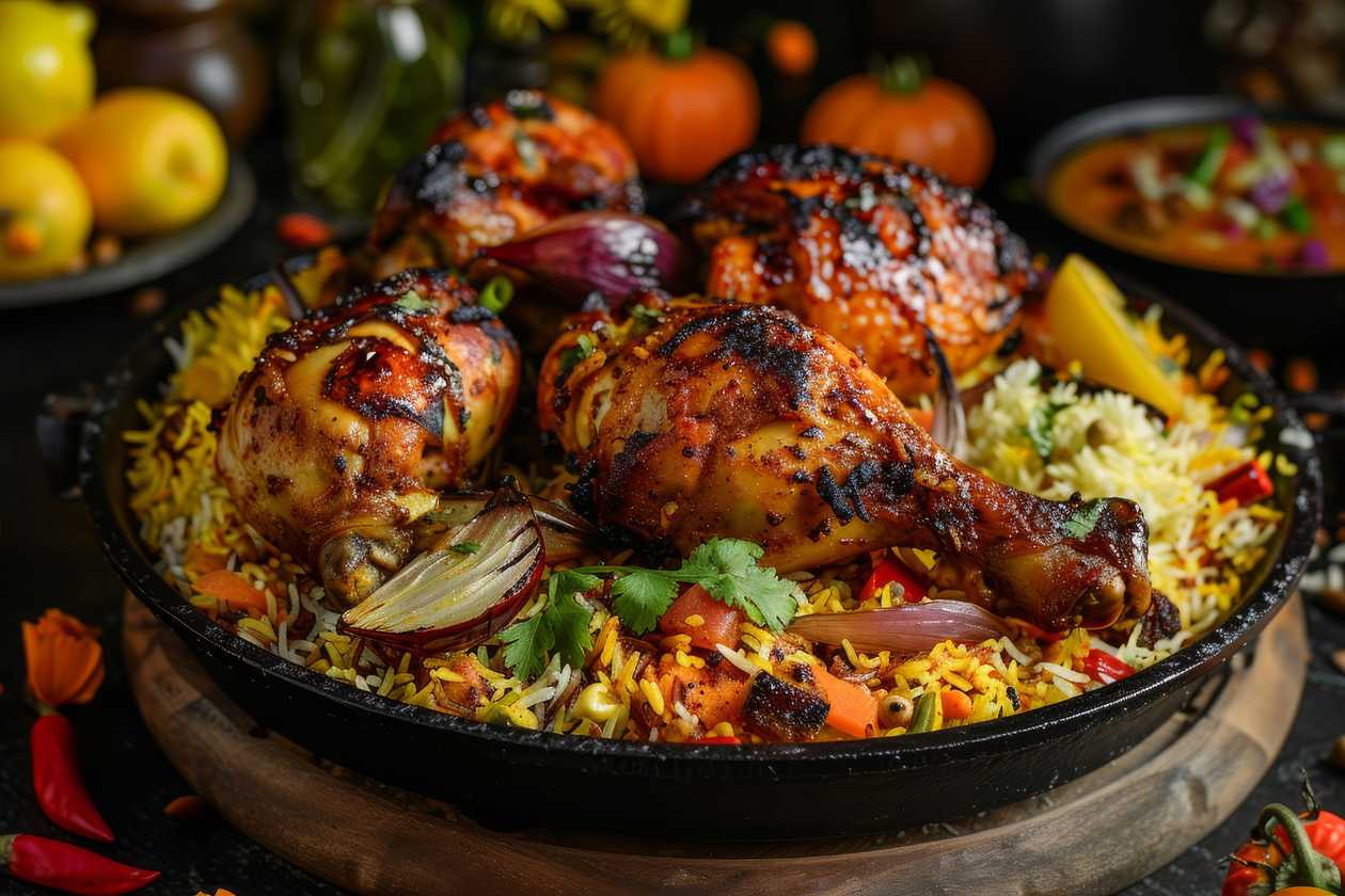 Chicken Pilau with Salsa