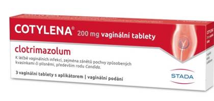 COTYLENA 200 mg uncoated vaginal tablets 3