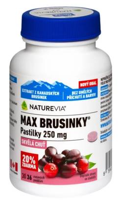 NatureVia Max Cranberry 36 Lozenges