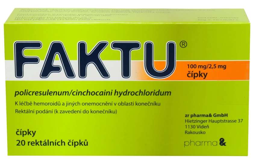 Faktu 20 suppositories
