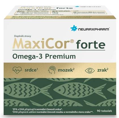 MaxiCor Forte Omega-3 Premium 90 Capsules