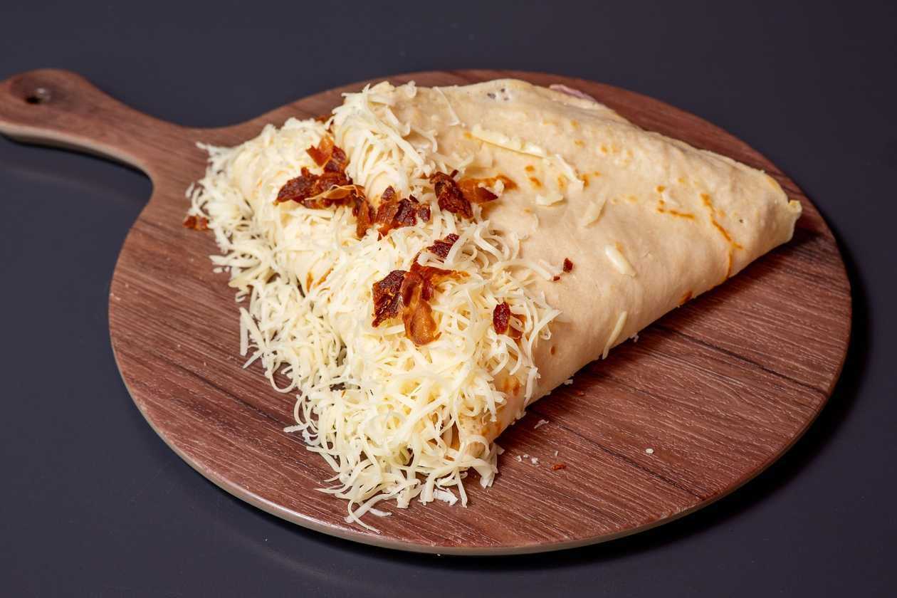 Bacon and Cheese Crepe
