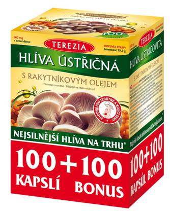 TEREZIA Oyster Mushroom with Sea Buckthorn Oil 100+100 Capsules