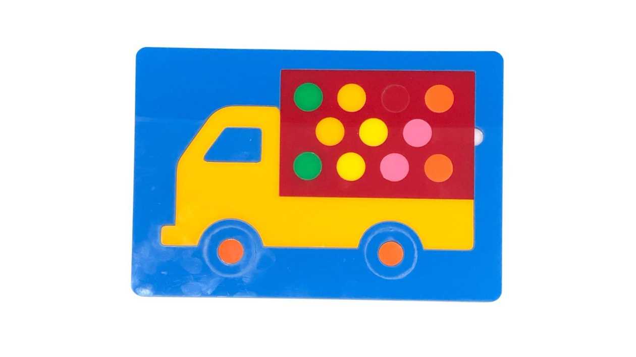 Car Figure Mosaic Puzzle Toy (Blue)