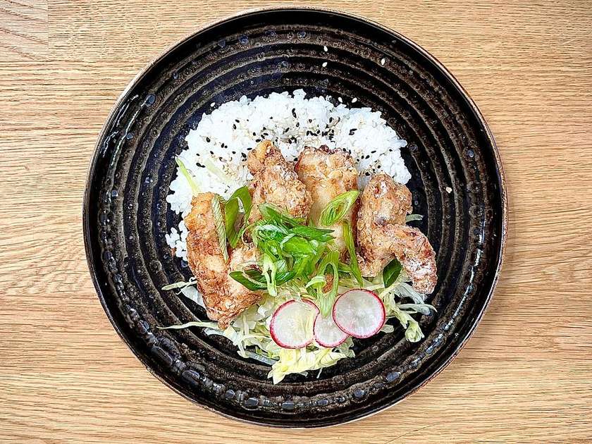 Kuřecí "Karaage" s rýží + polévka