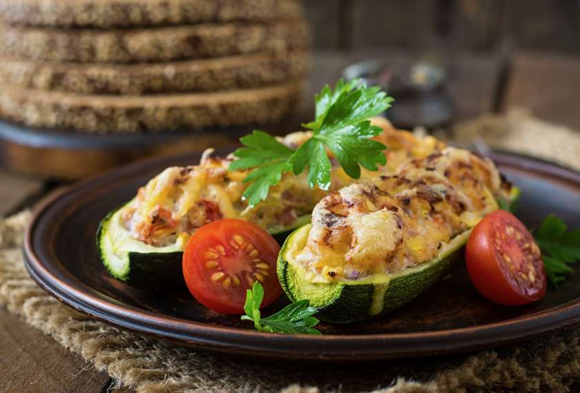 Creamed Chicken With Mushroom & Zucchini