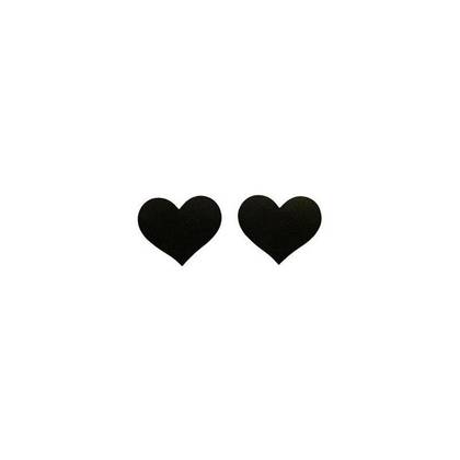 Hearts Black Nipple Stickers
